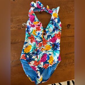 Floral One Piece Bleu Rod Beattie Floral  Swimsuit - Multicolor
